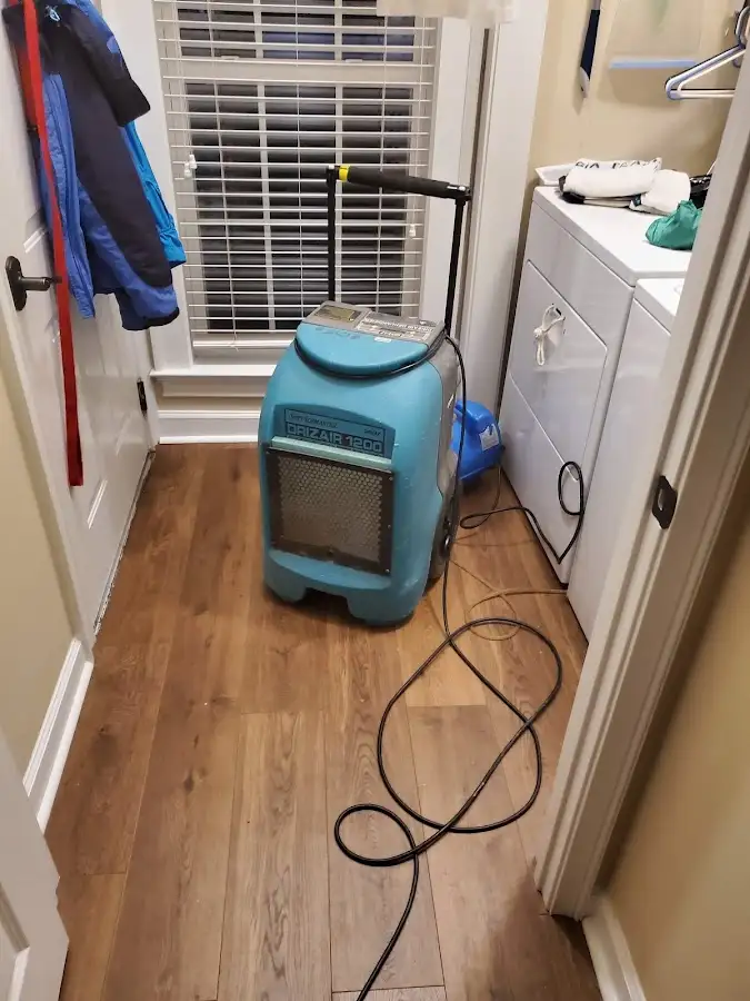 Commercial dehumidifier deployed for Crawl Space Restoration in Greenwood